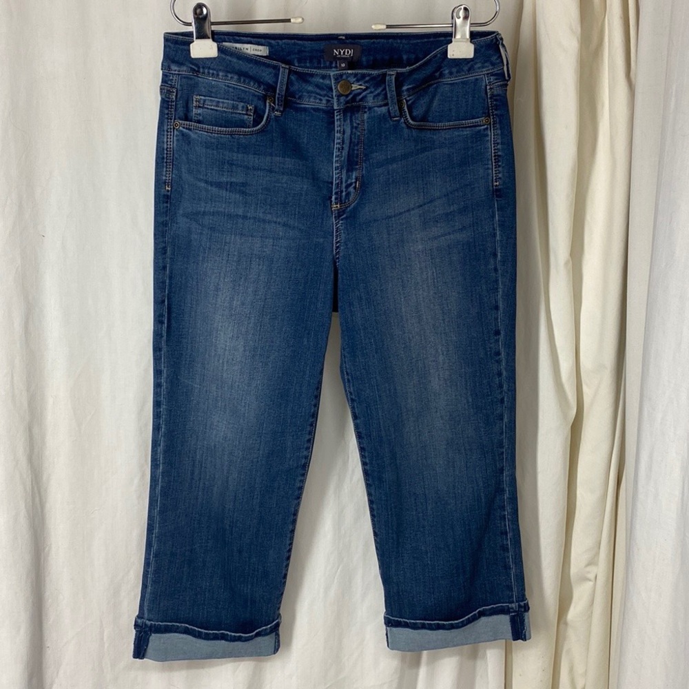 NYDJ 10 Marilyn Crop Jeans Cuffed